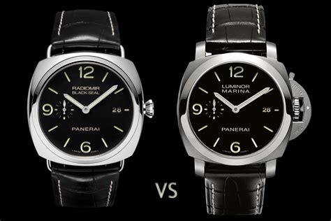 panerai radiomir vs luminor